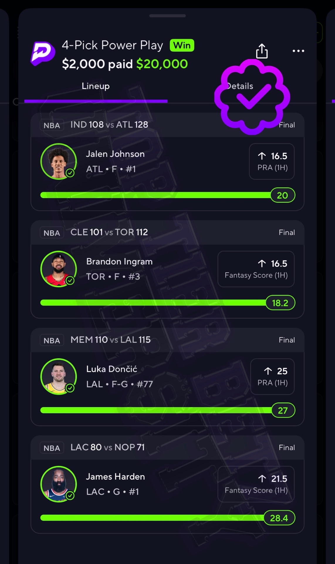 Payout 1