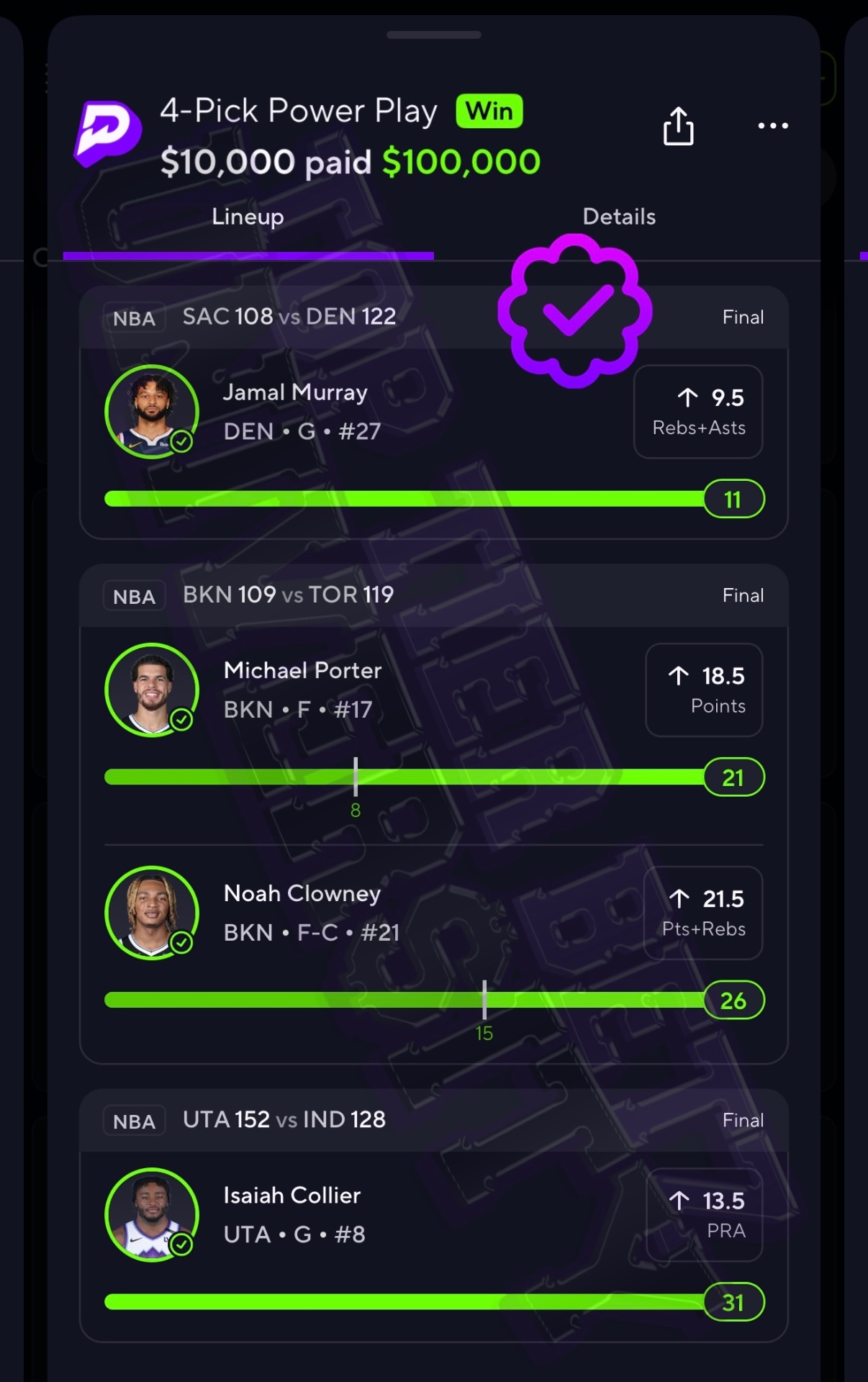 Payout 7